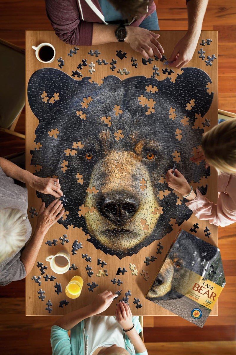 Madd Capp Puzzles - I AM Bear - 550 pieces - Animal Shaped Jigsaw Puzzle - Image 5